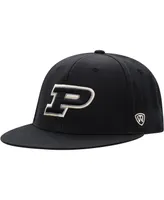 Men's Top of the World Black Purdue Boilermakers Team Color Fitted Hat