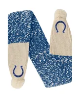 Women's Foco Indianapolis Colts Confetti Scarf with Pom