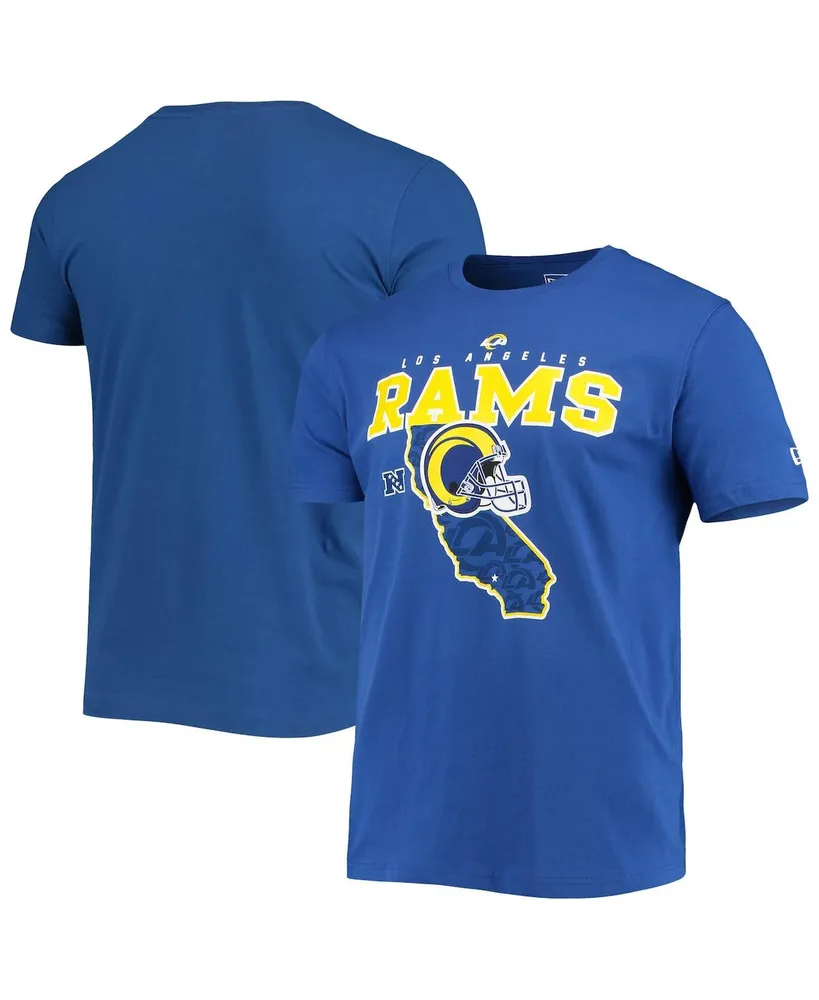 Men's New Era Cream Los Angeles Rams Sideline Chrome T-Shirt