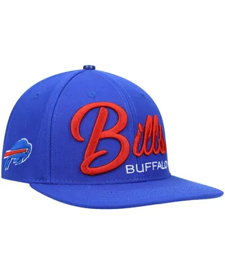 Men's Pro Standard Royal Buffalo Bills Script Wordmark Snapback Hat
