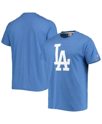 Men's Homage Royal Los Angeles Dodgers Hand-Drawn Logo Tri-Blend T-shirt