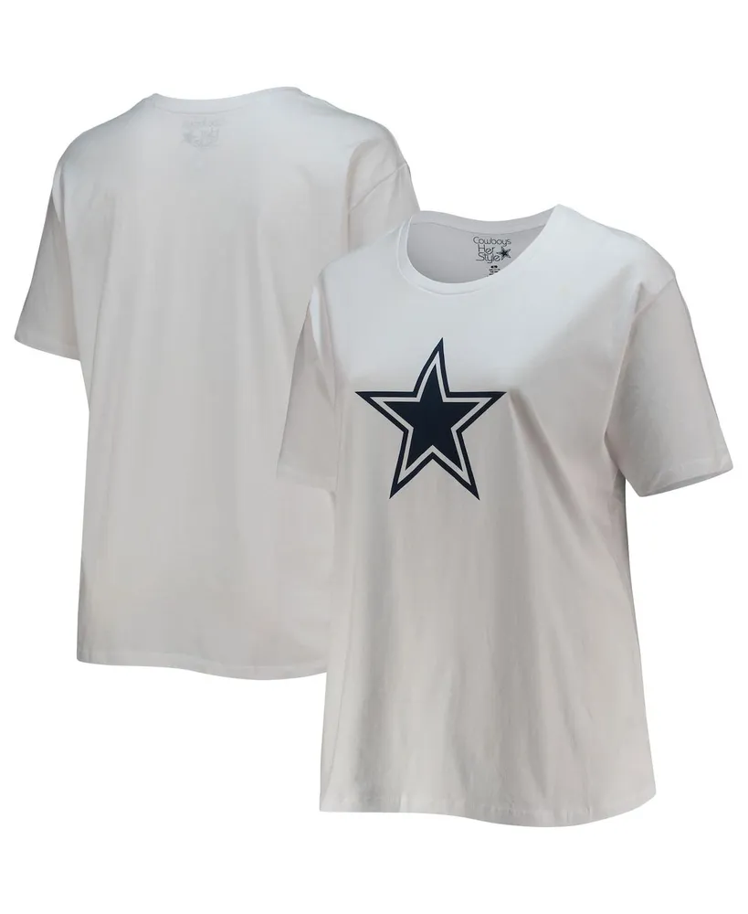 Women's Fanatics Branded Navy Dallas Cowboys Red, White and Team V-Neck  T-Shirt