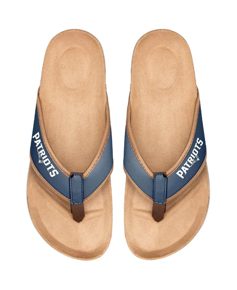 Men's Foco New England Patriots Cork Flip Flops