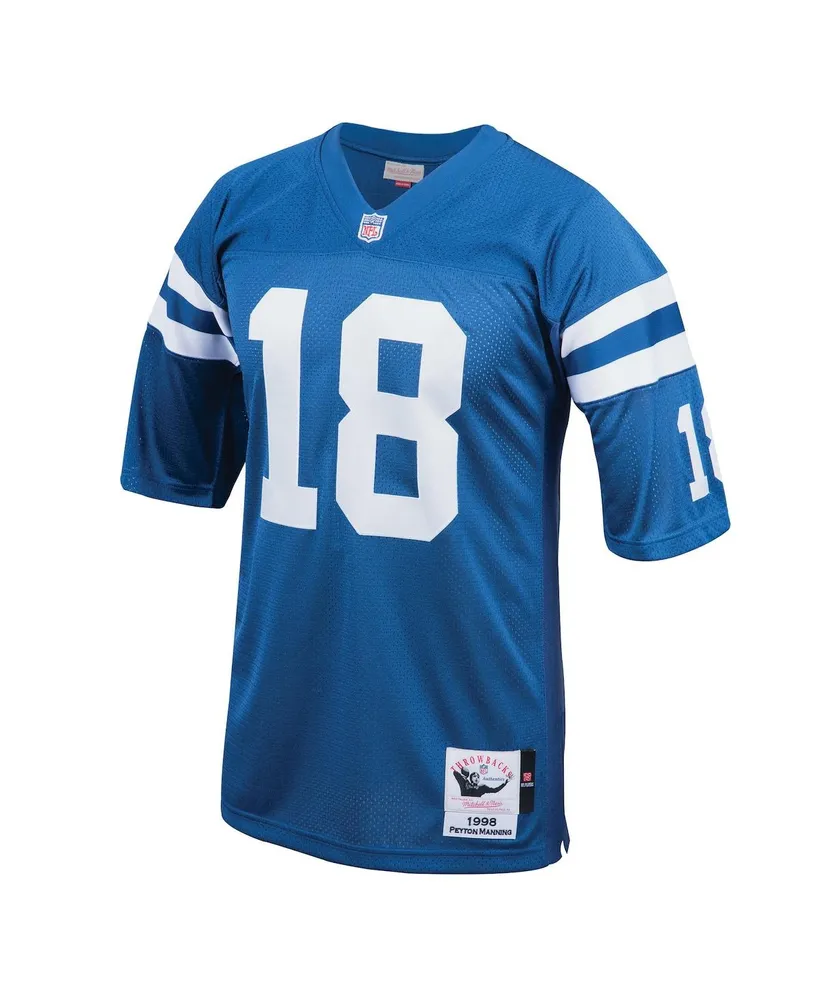 Men's Mitchell & Ness Peyton Manning Royal Indianapolis Colts 1998 Authentic Throwback Retired Player Jersey