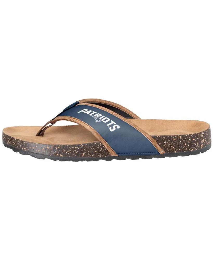 Men's Foco New England Patriots Cork Flip Flops