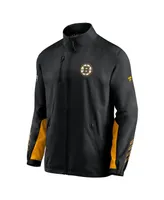 Men's Fanatics Black Boston Bruins Authentic Pro Locker Room Rinkside Full-Zip Jacket