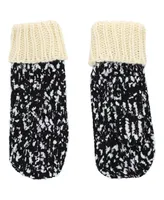 Men's Foco Black Las Vegas Raiders Confetti Cream Mittens