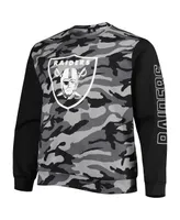 Men's Foco Black Las Vegas Raiders Camo Long Sleeve T-shirt