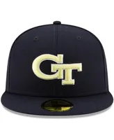 Men's New Era Navy Georgia Tech Yellow Jackets Primary Team Logo Basic 59FIFTY Fitted Hat