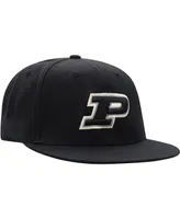 Men's Top of the World Black Purdue Boilermakers Team Color Fitted Hat