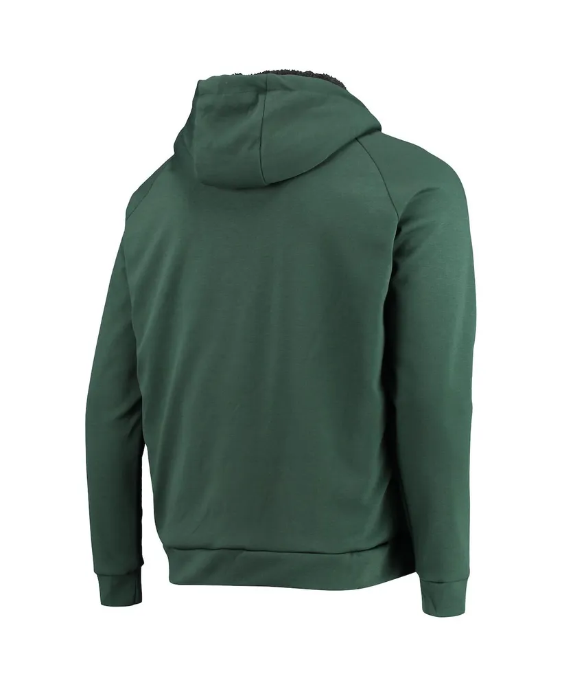 Men's Dunbrooke Green Bay Packers Shag Tri-Blend Full-Zip Raglan Hoodie