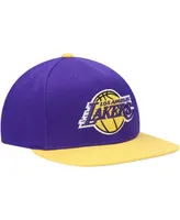 Men's Mitchell & Ness Purple Los Angeles Lakers Area Code Snapback Hat