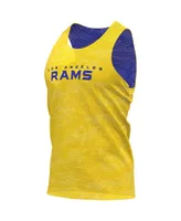 Men's Foco Royal and Gold Los Angeles Rams Reversible Mesh Tank Top