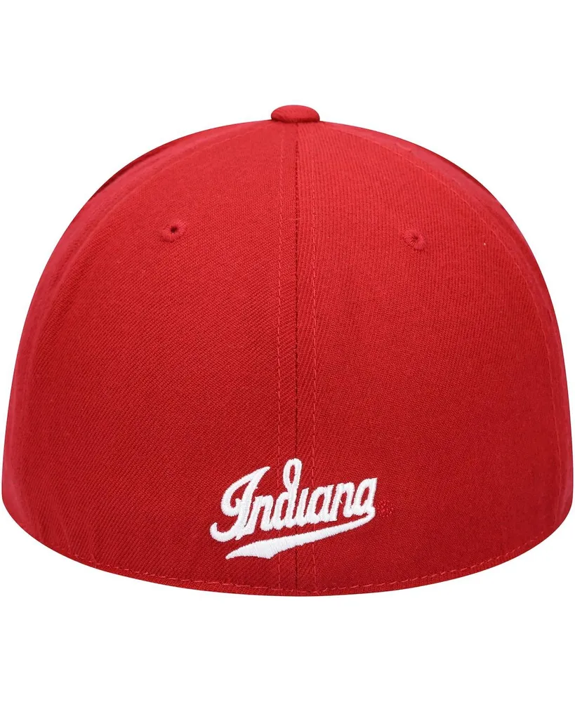 Men's Top of the World Crimson Indiana Hoosiers Team Color Fitted Hat