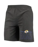 Men's Concepts Sport Royal, Charcoal Los Angeles Rams Meter T-shirt and Shorts Sleep Set