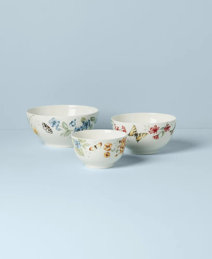 Butterfly Meadow 3-Piece Bowl Set