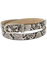 I.n.c. International Concepts 2-Pk Snake & Solid Belt, Created for Macy's