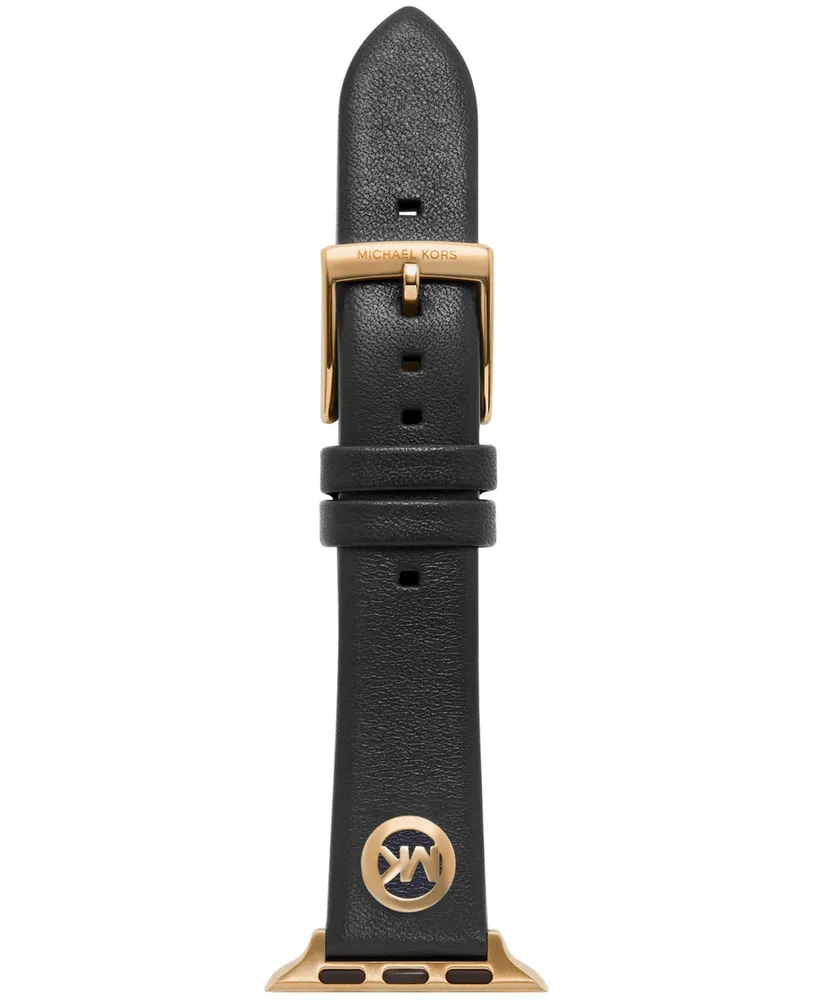 Michael Kors Black Leather Band for Apple Watch 38mm and 40mm