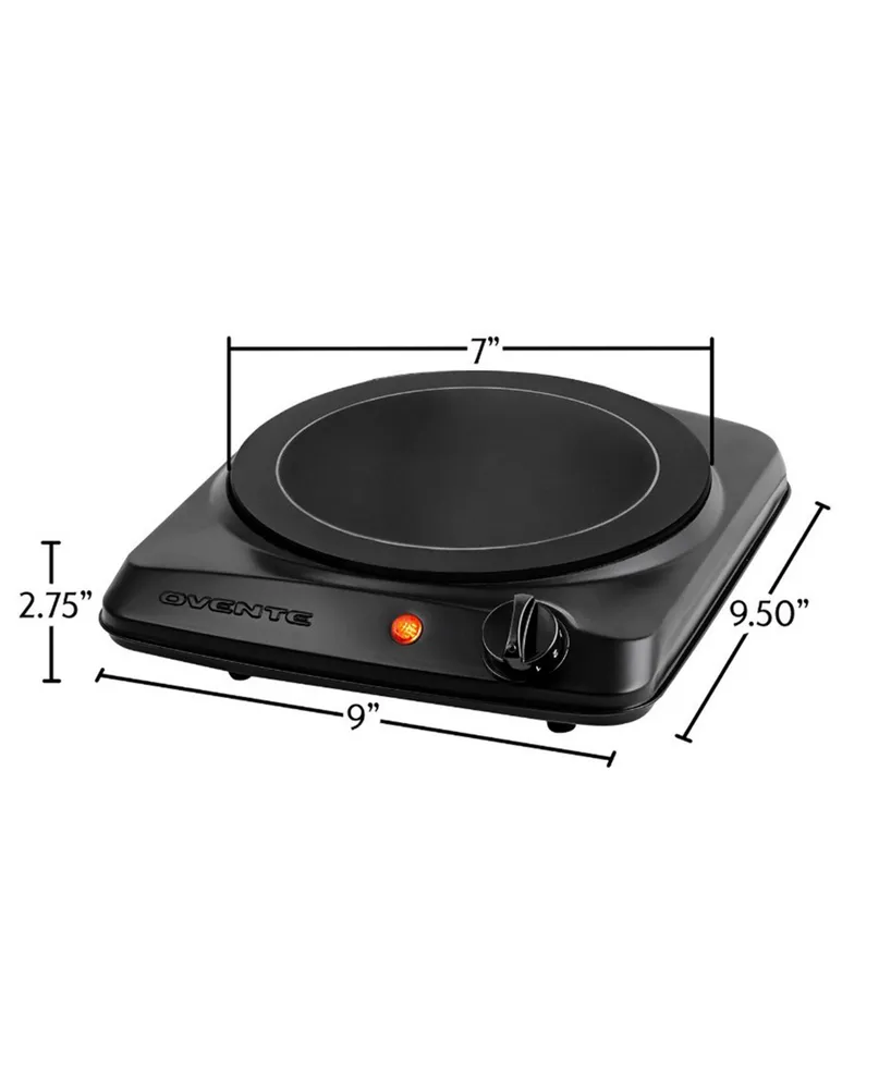 Ovente 1000w Single Hot Plate Electric Countertop Infrared Stove