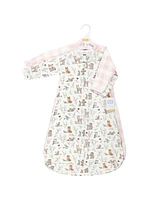 Hudson Baby Baby Girls Hudson Cotton Long-Sleeve Wearable Sleeping Bag, Sack, Blanket