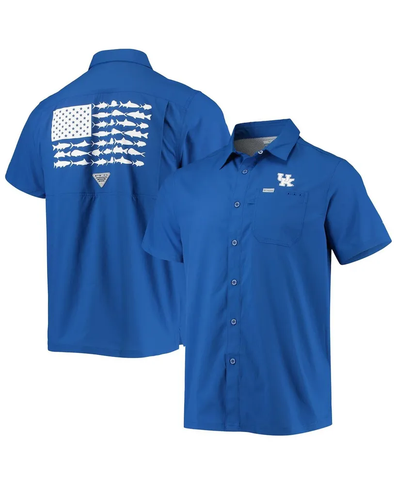 Columbia Men's Columbia Pfg Royal Kentucky Wildcats Slack Tide Camp  Button-Up Shirt