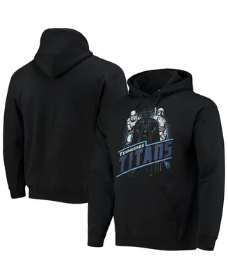 Men's Junk Food Black Tennessee Titans Star Wars Empire Pullover Hoodie