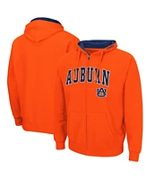 Men's Colosseum Orange Auburn Tigers Arch Logo 3.0 Full-Zip Hoodie