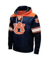 Men's Colosseum Navy Auburn Tigers 2.0 Lace-Up Hoodie