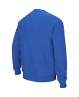 Colosseum Men's Kansas Jayhawks Arch & Logo Crew Neck Sweatshirt