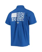 Men's Columbia Pfg Royal Kentucky Wildcats Slack Tide Camp Button-Up Shirt