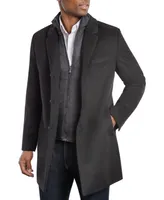 Michael Kors Men's Water-Resistant Slim-Fit Overcoat with Zip-Out Liner