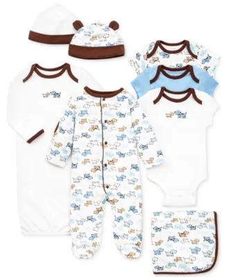 Little Me Baby Boys Cute Puppies Gift Bundle Collection