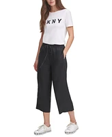 Dkny Pull-On Wide-Leg Pants