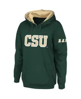 Women's Stadium Athletic Green Colorado State Rams Big Logo Pullover Hoodie