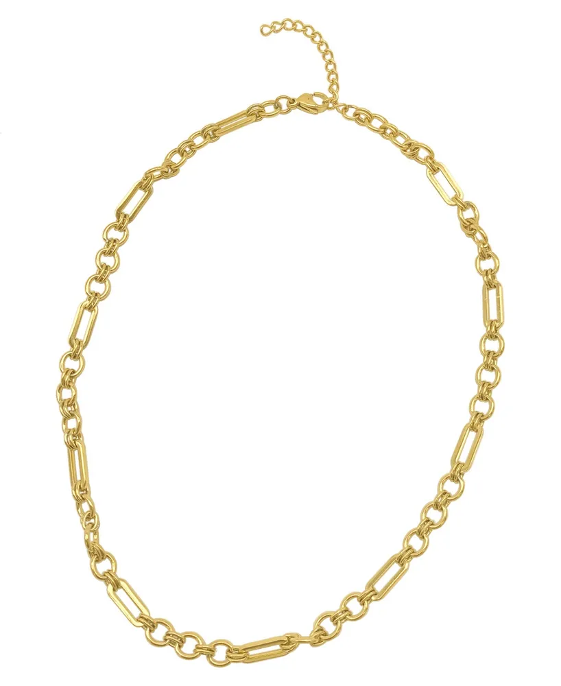 Adornia Mixed Link Chain Necklace