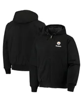 Men's Dunbrooke Black Pittsburgh Steelers Dakota Cotton Canvas Hooded Jacket