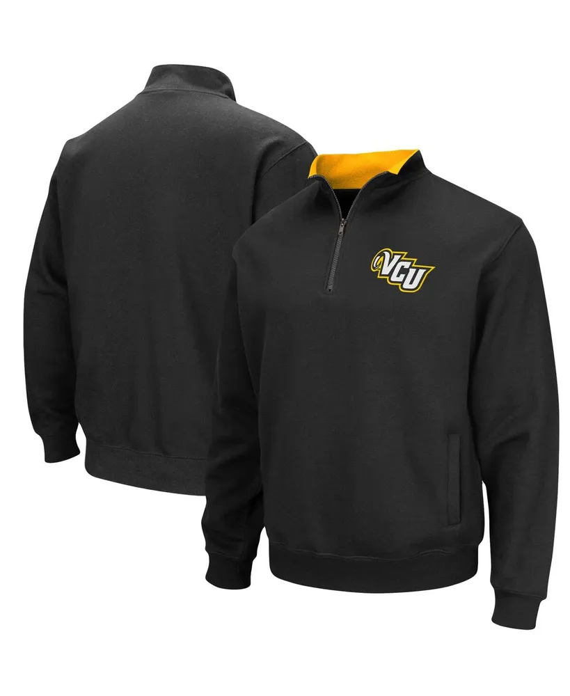 Men's Colosseum Black Vcu Rams Tortugas Logo Quarter-Zip Jacket