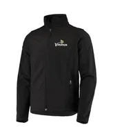 Men's Dunbrooke Black Minnesota Vikings Sonoma Softshell Full-Zip Jacket