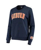 Women's Colosseum Navy Auburn Tigers Campanile Pullover Sweatshirt