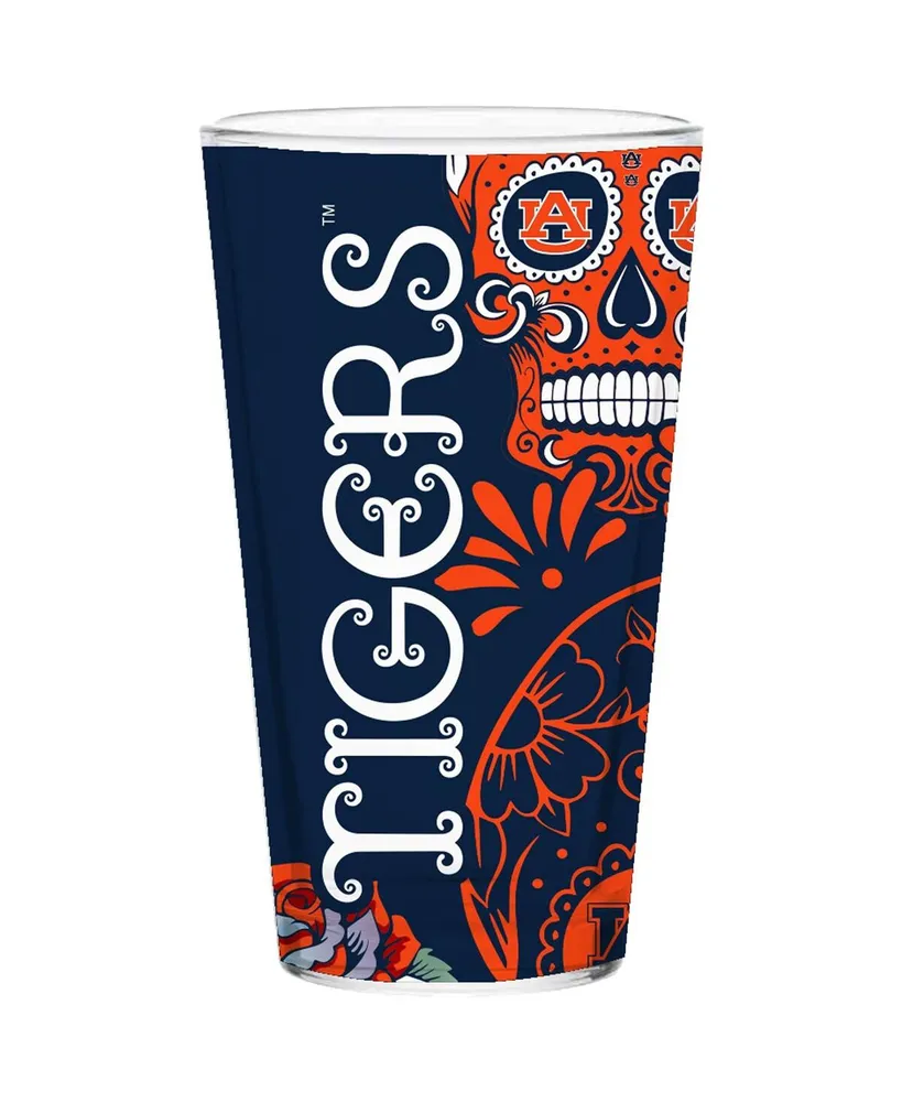 Auburn Tigers 16 Oz. Dia de los Muertos Pint Glass