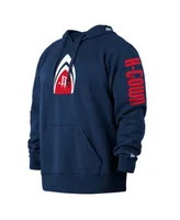 Men's New Era Navy Houston Rockets 2021/22 City Edition Big and Tall Pullover Hoodie