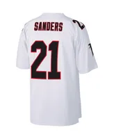 Men's Mitchell & Ness Deion Sanders White Atlanta Falcons Legacy Replica Jersey