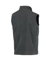 Men's Gray Philadelphia Eagles Houston Fleece Full-Zip Vest