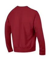 Men's Champion Crimson Alabama Tide Arch Reverse Weave Pullover Sweatshirt