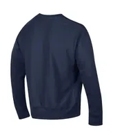 Men's Champion Navy Midshipmen Arch Reverse Weave Pullover Sweatshirt