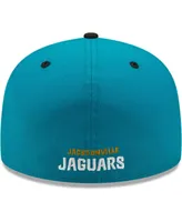 Men's New Era Teal, Black Jacksonville Jaguars Flipside 59Fifty Fitted Hat