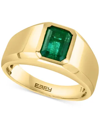 Effy Men's Emerald Solitaire Ring (2 ct. t.w.) in 14k Gold