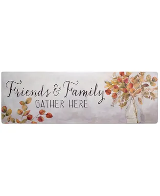 Global Rug Designs Cheerful Ways Friends and Family Gather Eucalyptus Vase 1'6" x 4'7" Runner Area Rug