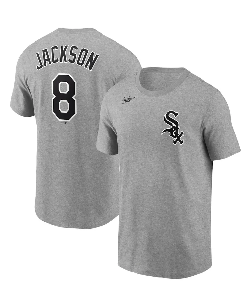 Men's Nike Bo Jackson Heathered Gray Chicago White Sox Cooperstown Collection Name and Number T-shirt