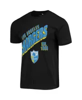 Men's Black Los Angeles Chargers Slant T-shirt